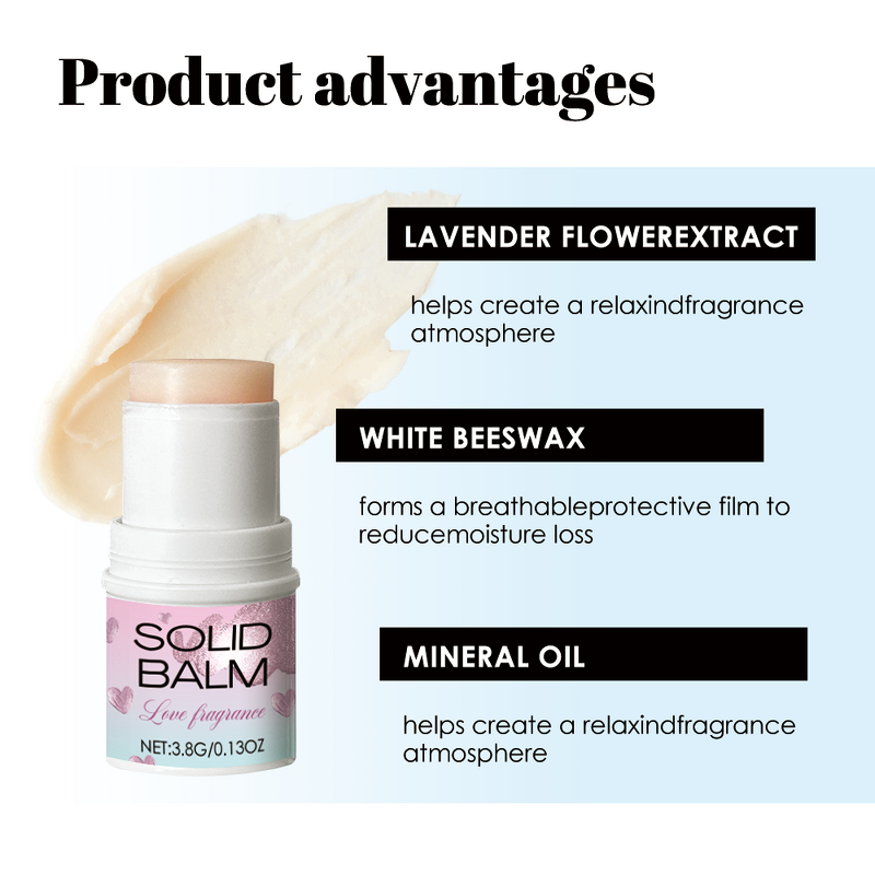 Solid Perfume Stick - Manufacturer - New Arrival Custom Logo Lavender Citrus 3.8g Parfum Balm