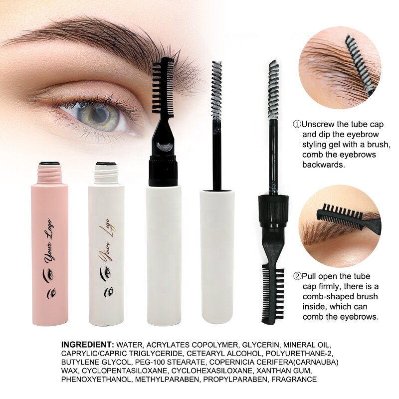 Eyebrow Styling Wax Brush - Manufacturer - Double Headed Waterproof Eyebrow Sculpt Gel Brush