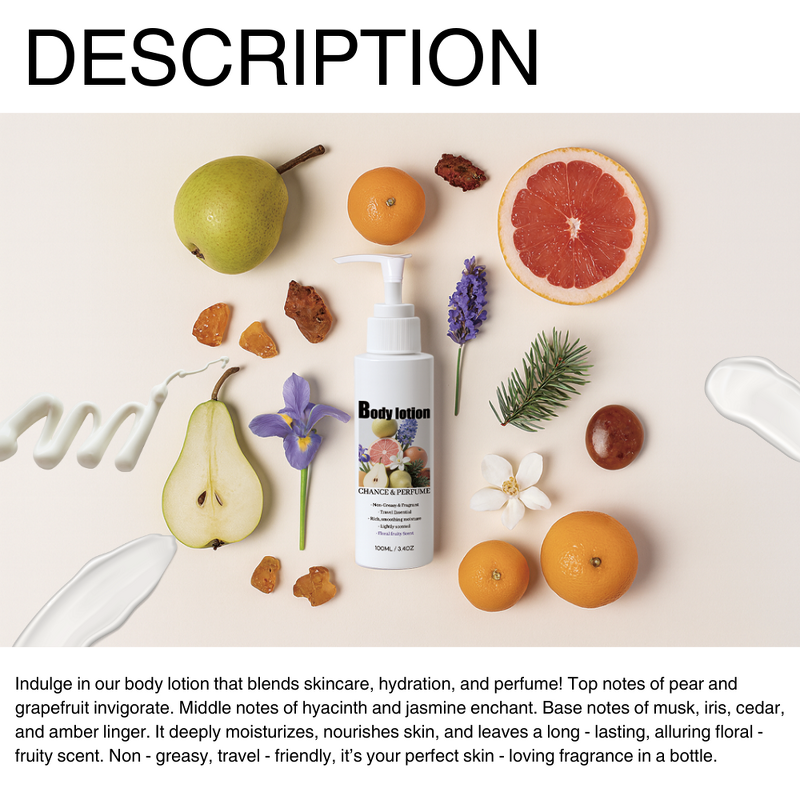 Perfumed Body Lotion - Manufacturer - Wholesale Custom 100ml Refreshing Nourishing Moisturizing