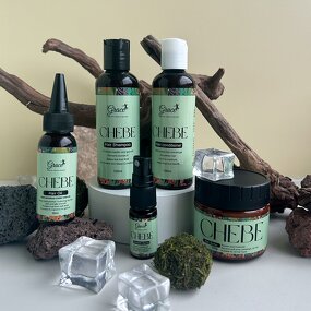 Chebe Hair Care Set - Manufacturer - Hair Growth Bundle Shampoo Conditioner Oil Butter African Essence
