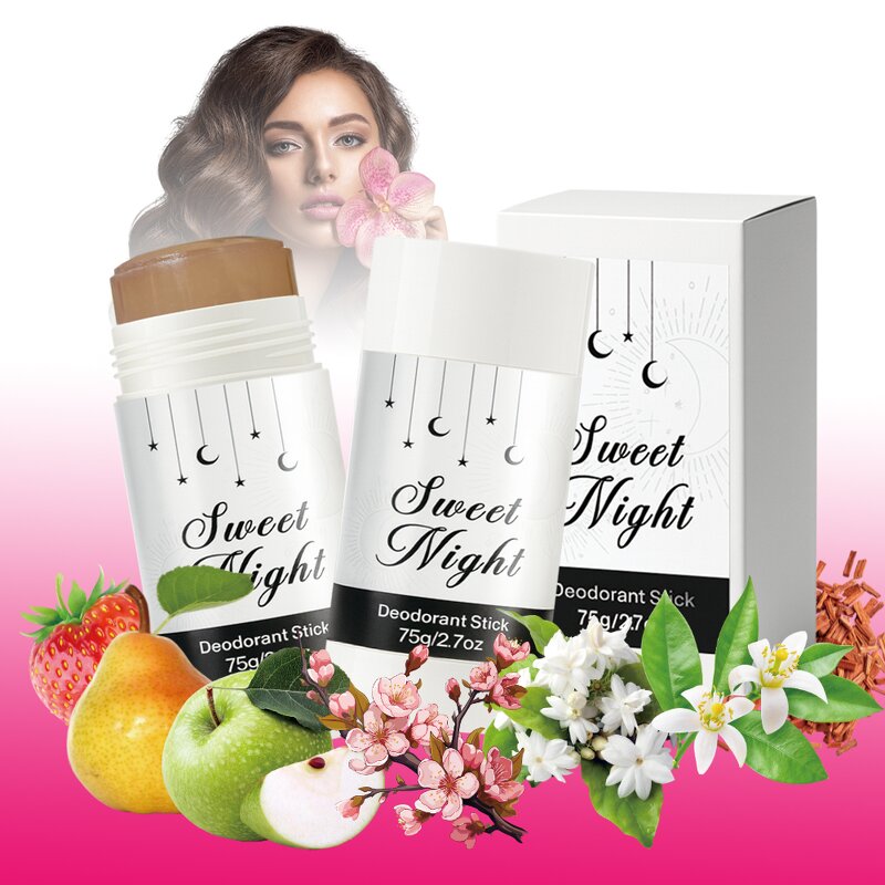 Body Fragrance Deodorant Balm - Manufacturer - Custom 75g Fruity Jasmine Vanilla Odor Control Stick