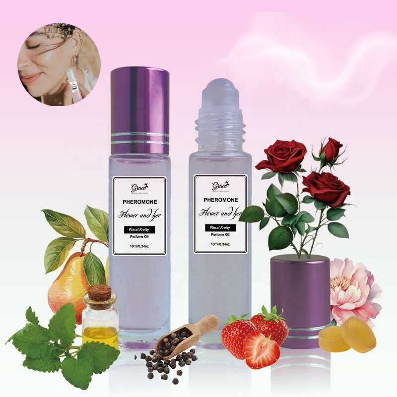 Roll-on Pheromone Perfume Oil - Manufacturer - Custom Non-alcholic Pear Strawberry Black Currant Peony