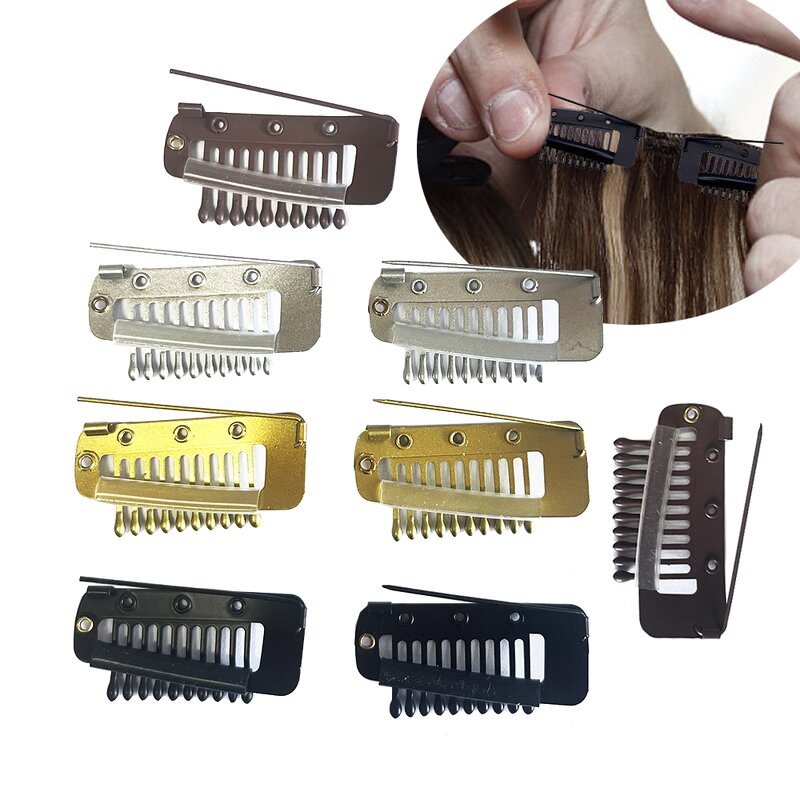 Steel Wig Clip - Manufacturer - Wholesale 10 Teeth Blunt Pointed Cuspidal Needle Hair Pins With Combs