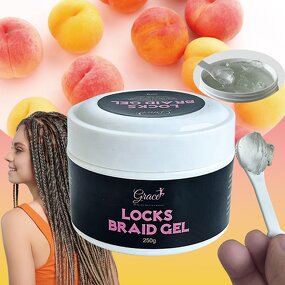 Hair Styling Wax Gel - Manufacturer - Custom Logo 250g Peach Scent Strong Hold Lock Twist Braid