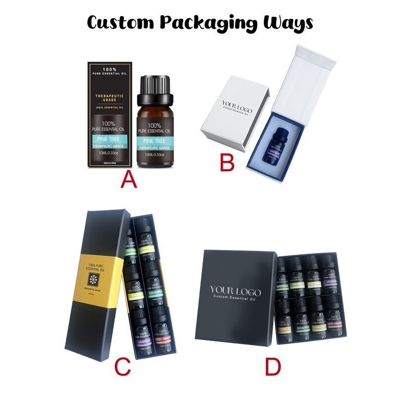 Massage Essential Oil - Manufacturer - New Custom Packaging 10ml Natural Pure Essential Oil