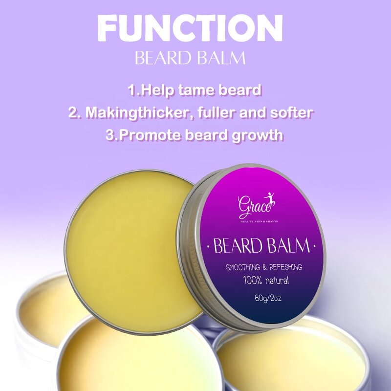 Men Beard Care Kit - Manufacturer - Hot Selling Trimming Brush Comb Balm Oil Serum Growth Set
