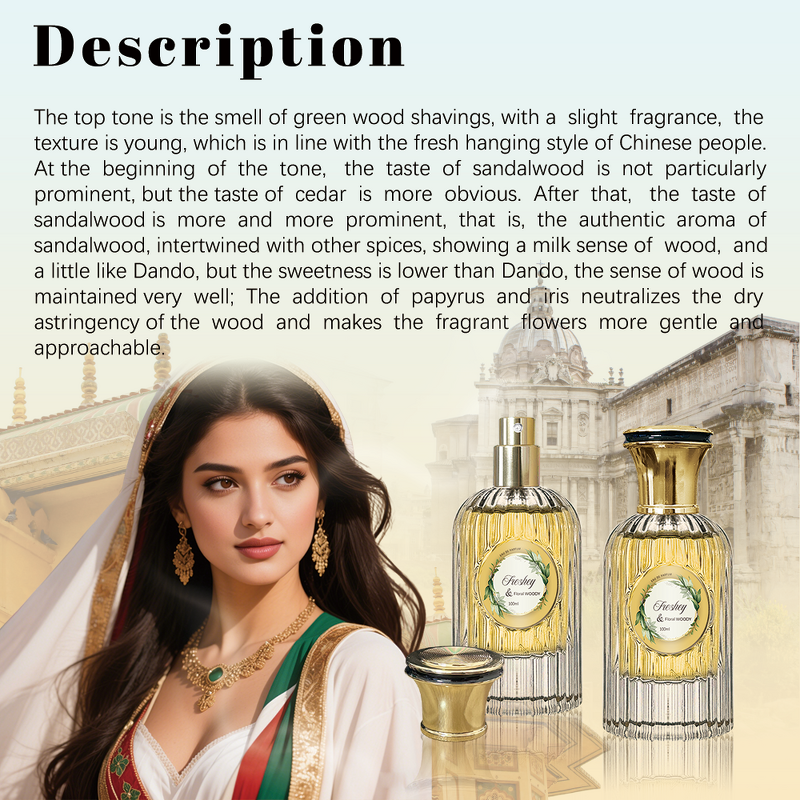 Vegan Pheromone Perfume Spray - Manufacturer - Luxury 100ml Sandalwood Floral Woody Aroma for Women