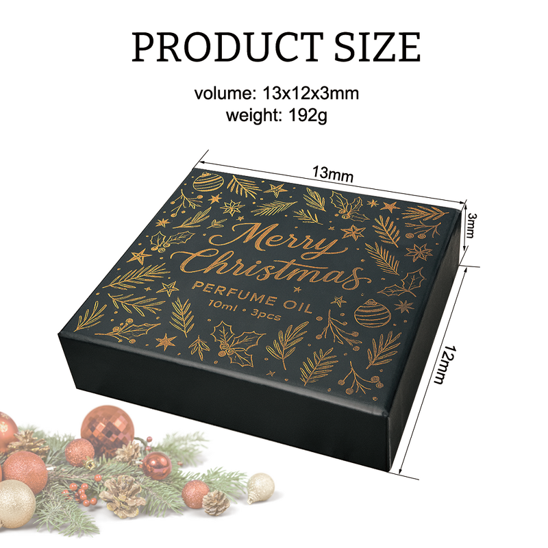 Pheromone Roller Perfume Kit - Manufacturer - 3in1 Fruity Floral Amber Christmas Gift Roll-on