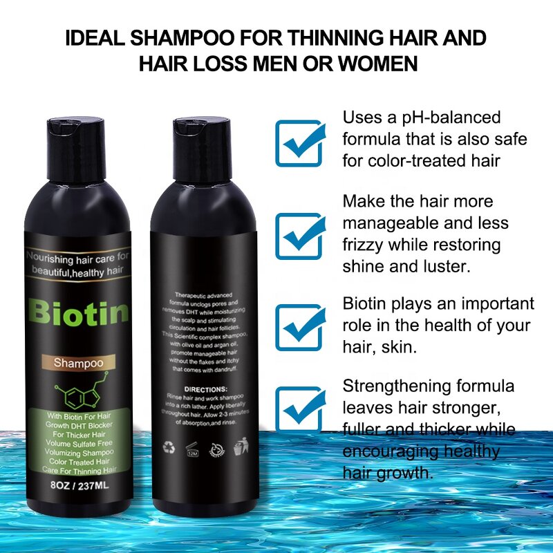 Biotin Shampoo Conditioner Set - Manufacturer - Private Label Hair Growth Tea Tree Oil for Men Women