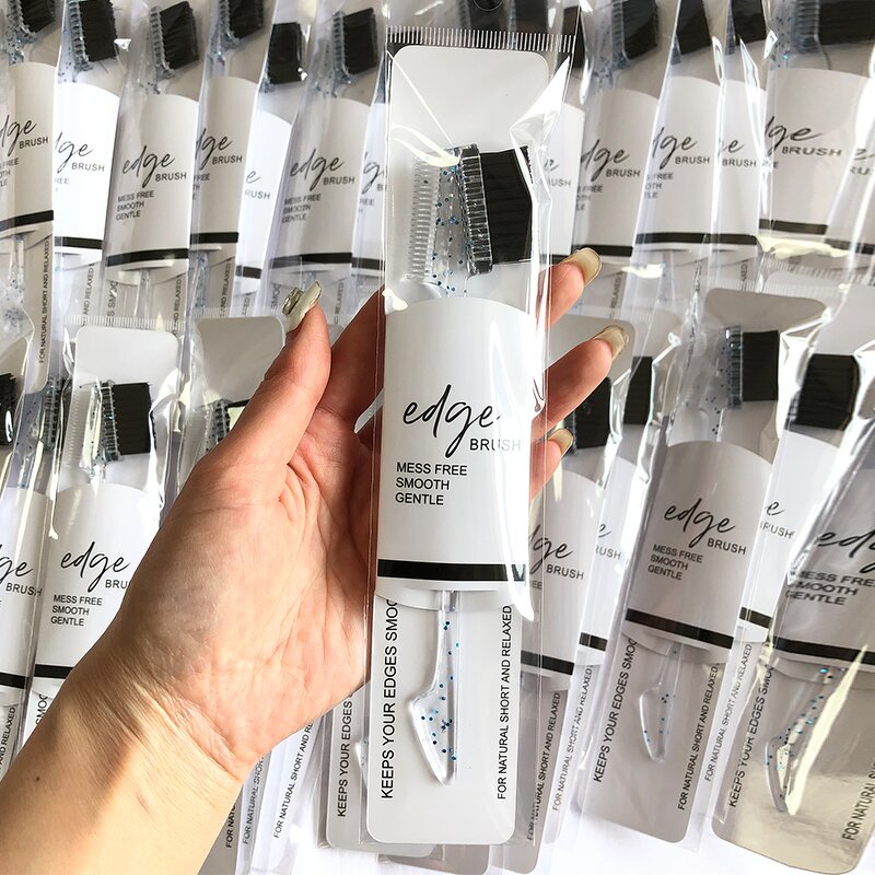 Baby Hair Edge Brush - Manufacturer - Custom Double Sided Eyebrow Rat Tail Comb Hair Styling Tools