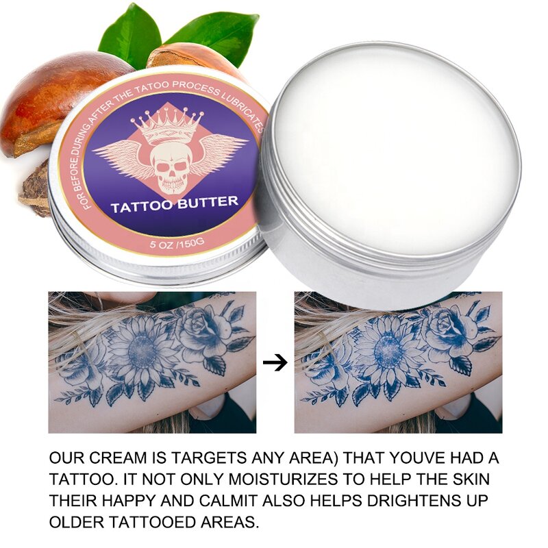 Tattoo Aftercare Kit - Manufacturer - Private Label Cleansing Foam Healing Balm Organic Tattoo Butter