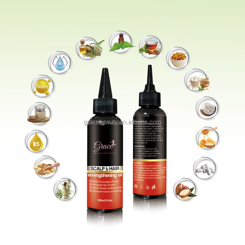 Hair Growth Oil - Manufacturer - Scalp Stimulator Strengthening Oil for All Hair Types