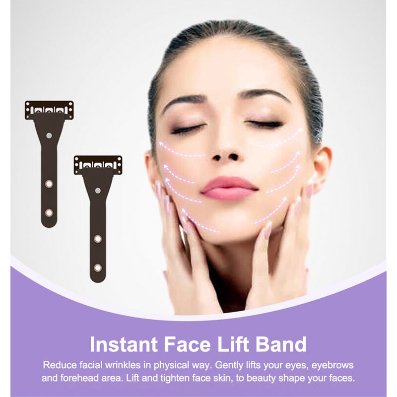 Instant Face Lift Band - Manufacturer - New Beauty Thin Elastic Stretching PU Leather Reusable