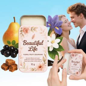 Solid Perfume Balm - Manufacturer - Custom Long Lasting Blackcurrant Pear Iris Jasmine Vanilla Sweet