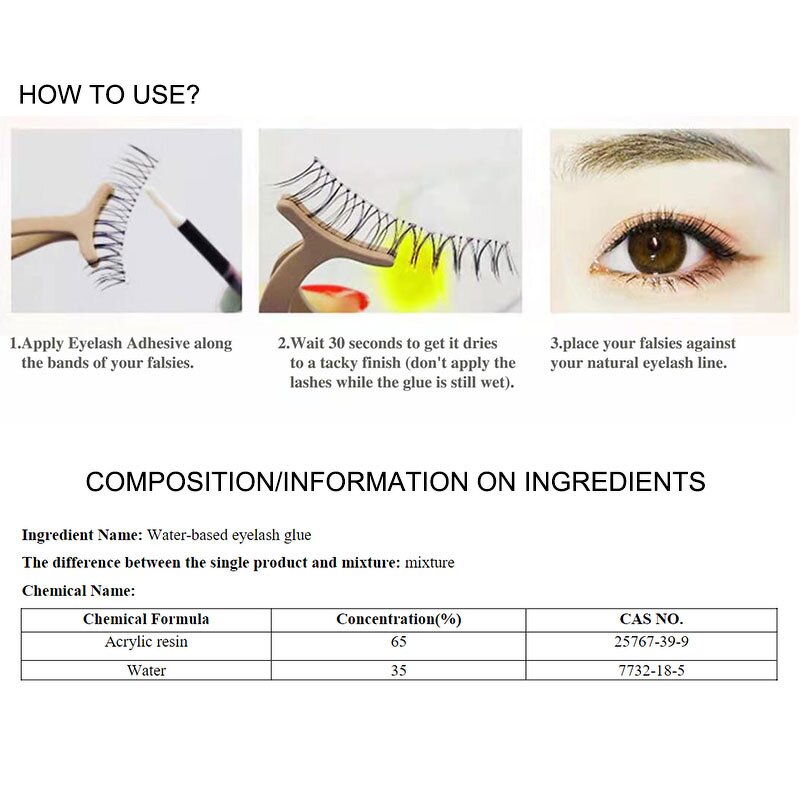 Pink Eyelash Adhesive - Manufacturer - Private Label Latex Free Vegan Waterproof Ultra Strong Hold