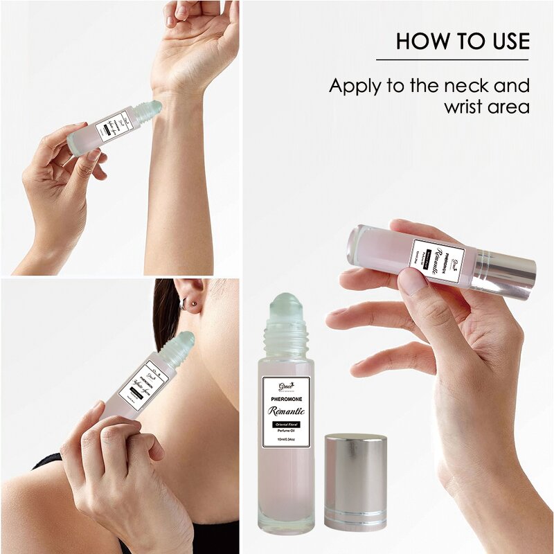 Roll-on Pheromone Perfume - Manufacturer - Custom Logo 10ml Sweet Floral Fruity Woody Ball Roller