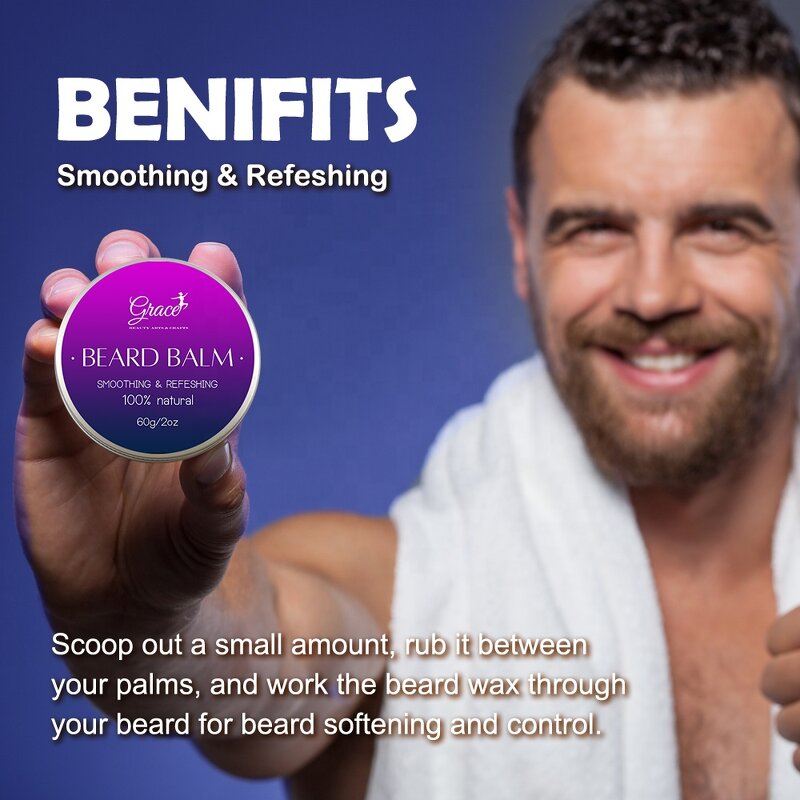 Men Beard Care Kit - Manufacturer - Hot Selling Trimming Brush Comb Balm Oil Serum Growth Set