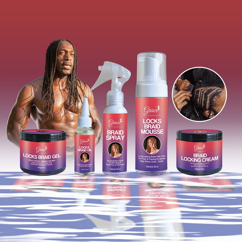 Braid Gel Pomade - Manufacturer - Custom Flake-free Extreme Hold Braided Hairstyles Edge Control