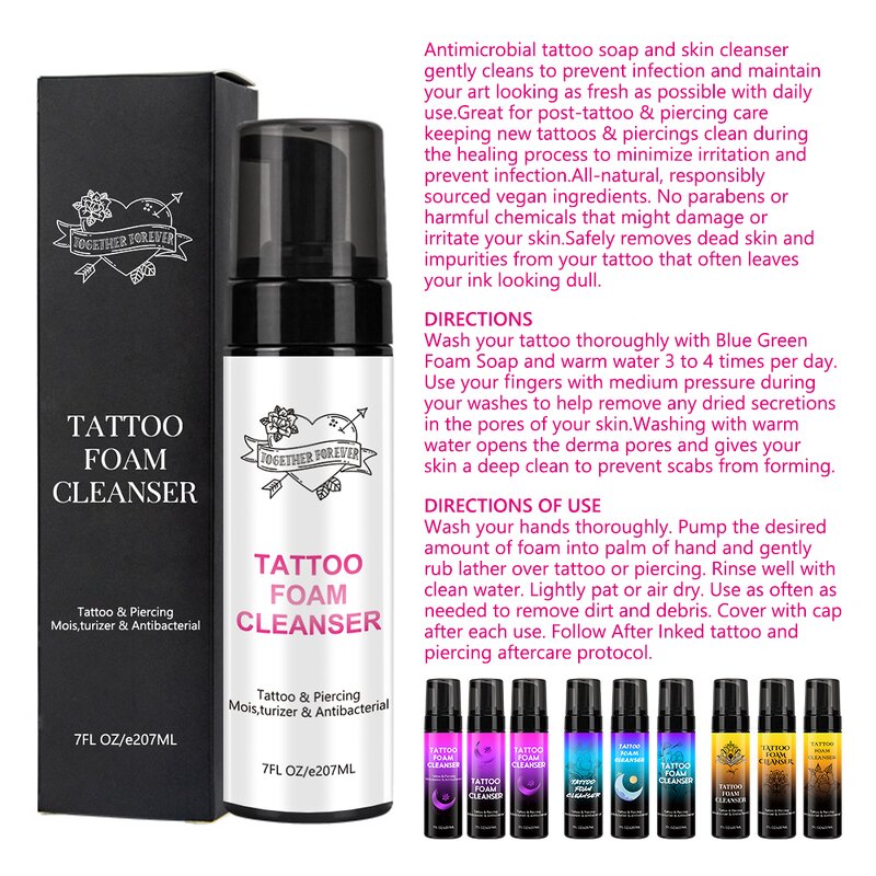 Tattoo Wash Soap - Manufacturer - Private Label Aftercare Foam Cleanser for Tattoos