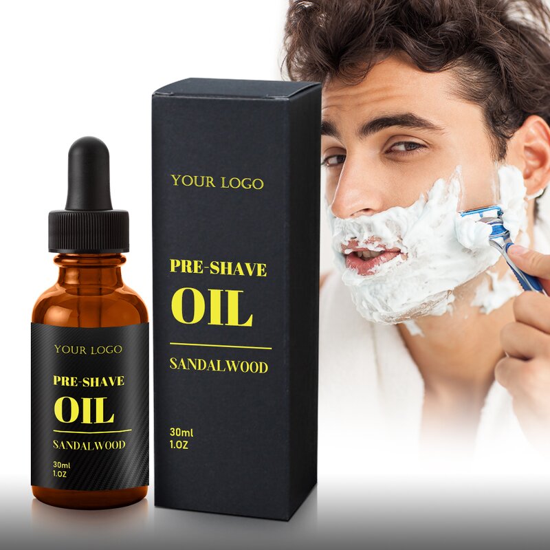 Sandalwood Beard Oil - Manufacturer - 30ml Organic Pre Shave Oil Shaving Smooth Irritation-Free