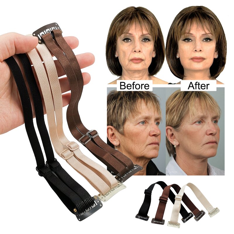 Anti Wrinkle Face Lift Band - Manufacturer - Hot Selling Black Brown Nude Invisible Elastic Adjustable