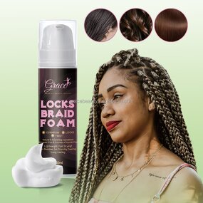 Locks Braids Foam Mousse - Manufacturer - Long Lasting Style Shine No Frizz Fraying Hair Extension