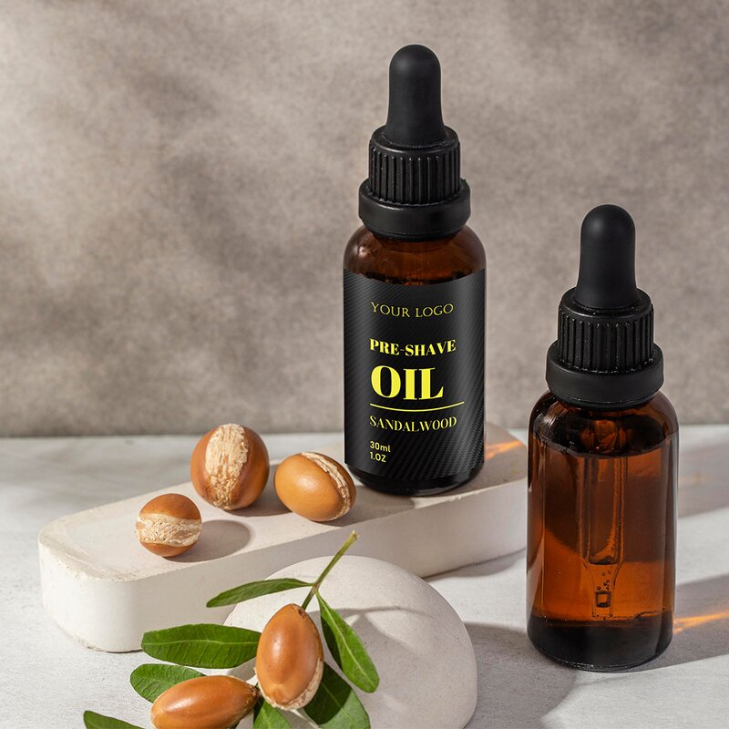 Sandalwood Beard Oil - Manufacturer - 30ml Organic Pre Shave Oil Shaving Smooth Irritation-Free