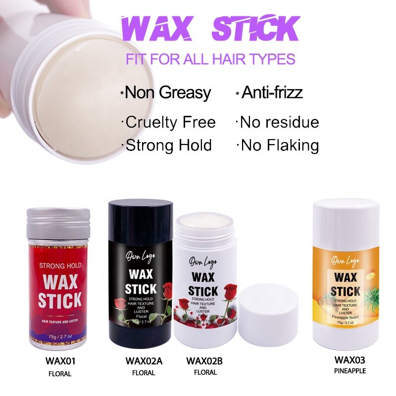 Wig Edge Control Gel - Manufacturer - OEM Private Label Pineapple Scent Strong Hold Styling Wax Stick