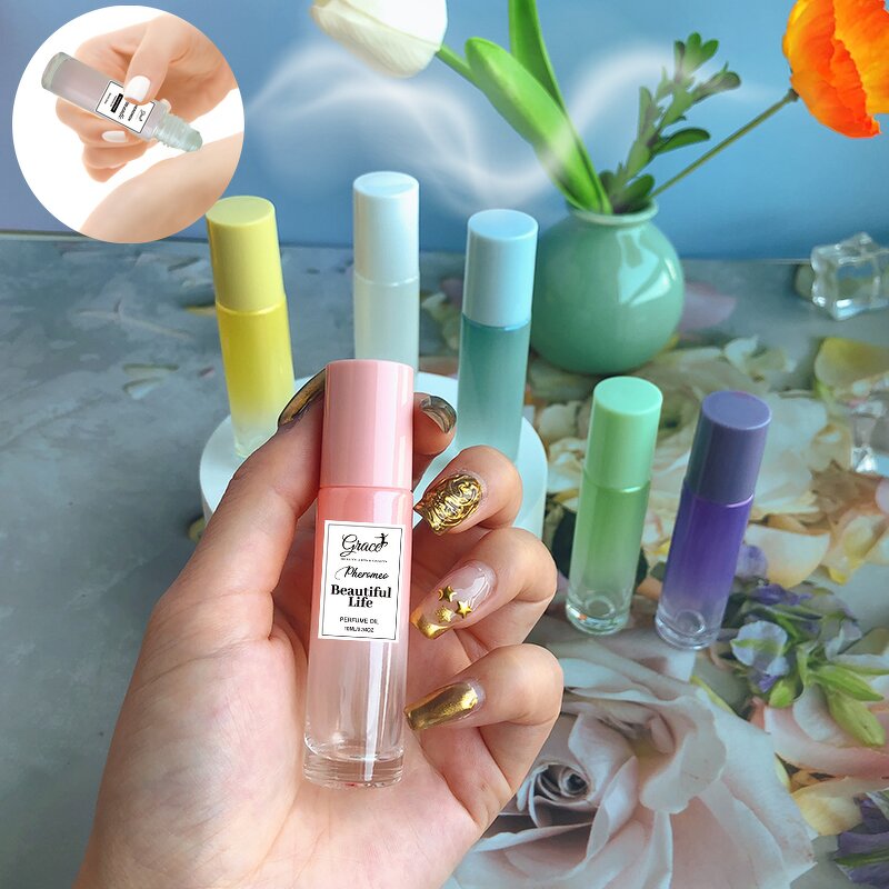 Roll-on Pheromone Perfume - Manufacturer - Custom Logo 10ml Sweet Floral Fruity Woody Ball Roller