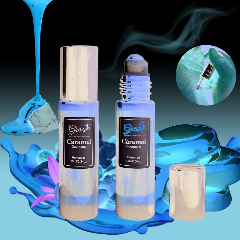 Roll-on Pheromone Perfume Oil - Manufacturer - Custom Logo Caramel Vanilla Sea Salt Chocolate 10ml