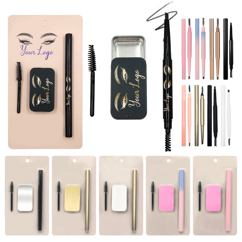 Eyebrow Styling Set - Manufacturer - 3 in 1 Waterproof Eyebrow Gel Soap Pencil Wax Set With Brush