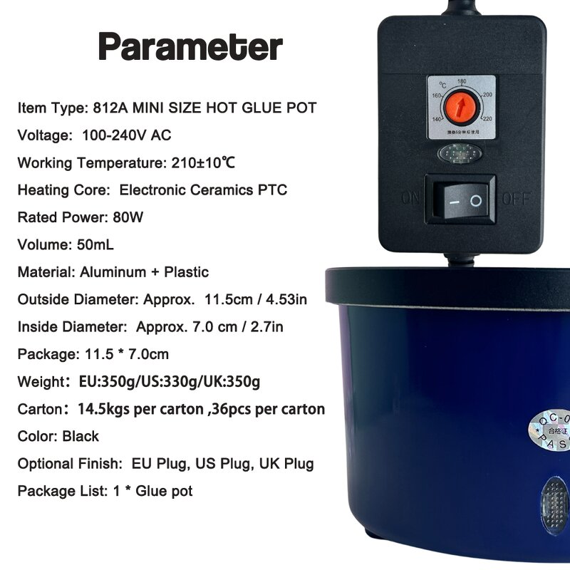 Keratin Glue Melt Hot Pot - Manufacturer - Professional 80W Constant Temperature Hair Extensions