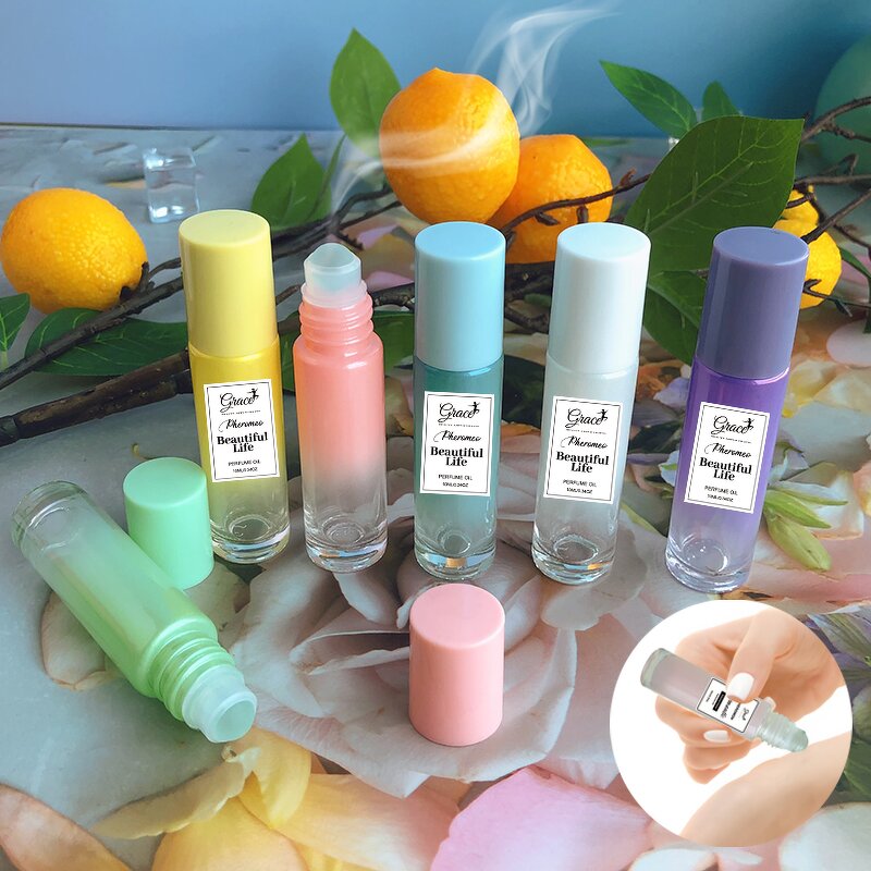 Roll-on Pheromone Perfume - Manufacturer - Custom Logo 10ml Sweet Floral Fruity Woody Ball Roller