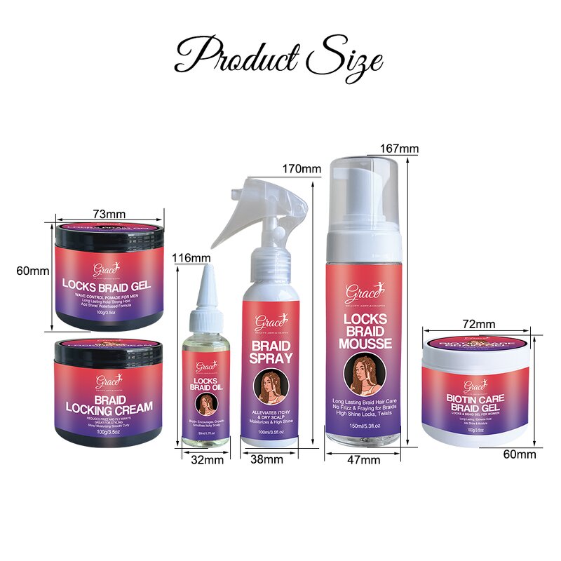 Braid Gel Edge Control - Manufacturer - Extreme Hold Anti-Frizz Shine Hair Braiding Locs Growth Oil