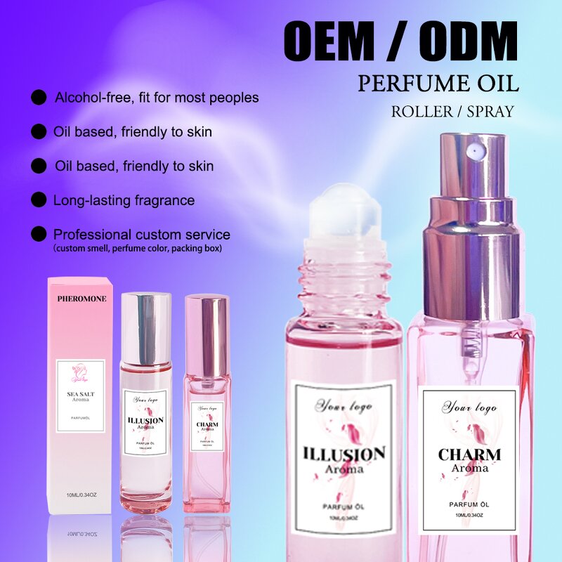 Roll-on Pheromone Perfume Oil - Manufacturer - Private Label Rose Pear Floral Fruity 10ml Ball Roller