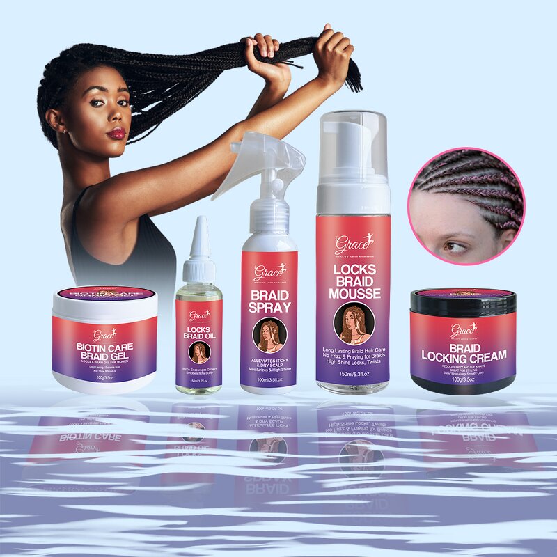 Braid Gel Pomade - Manufacturer - Custom Flake-free Extreme Hold Braided Hairstyles Edge Control