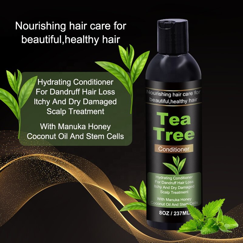 Biotin Shampoo Conditioner Set - Manufacturer - Private Label Hair Growth Tea Tree Oil for Men Women