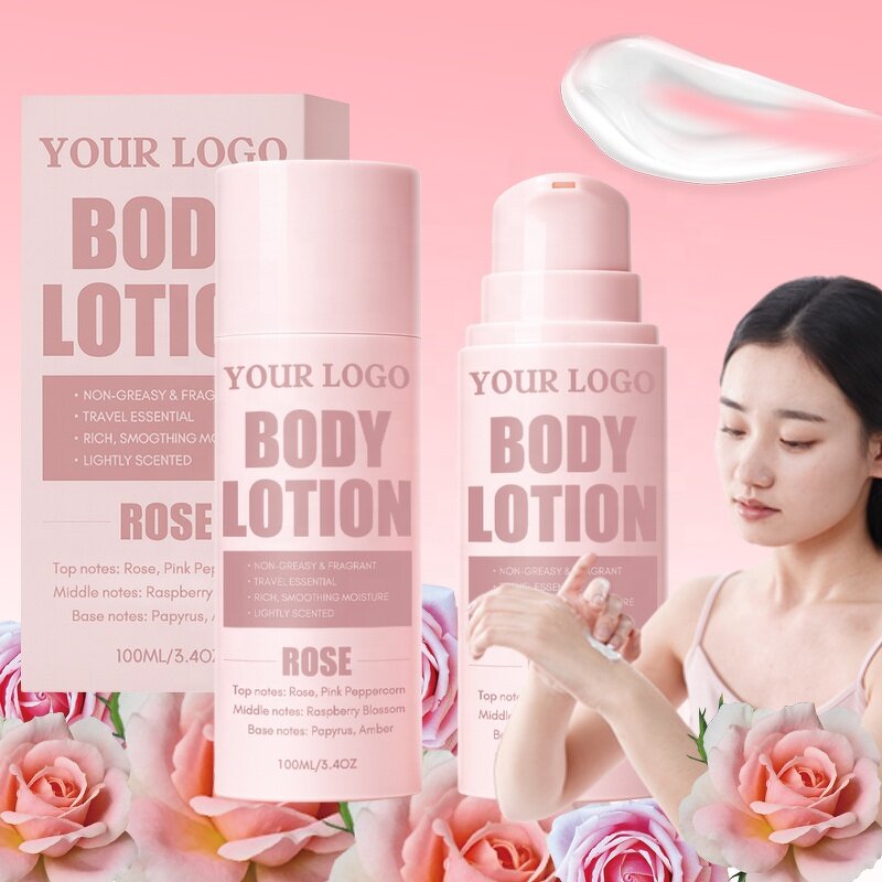 Rose Perfumed Body Lotion - Manufacturer - Private Label 100ml Long Lasting Refreshing Nourishing