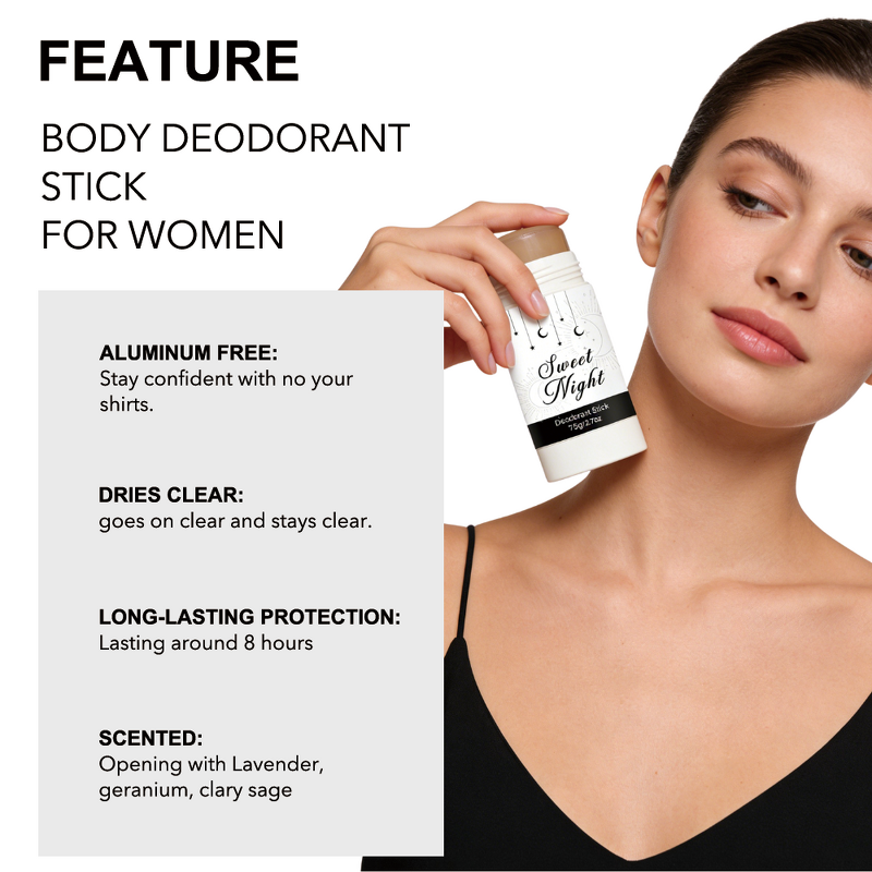 Body Fragrance Deodorant Balm - Manufacturer - Custom 75g Fruity Jasmine Floral Odor Control Stick