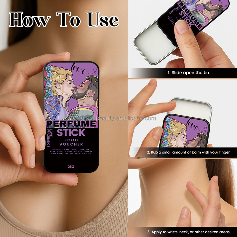 Solid Fragrance Balm - Manufacturer - Slider Tin Perfume Solid Fragrance for Women