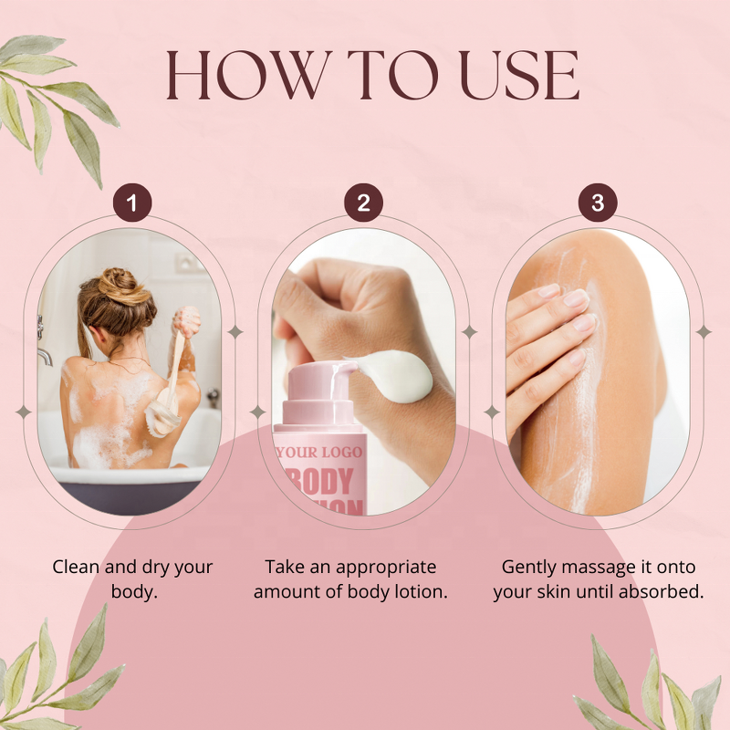 Rose Perfumed Body Cream - Manufacturer - Custom Logo 100ml Rose Aroma Refreshing Nourishing