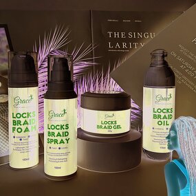 Salon Hair Styling Kit - Manufacturer - Private Label Lock Twist Gel Braid Oil Mousse Foam Spray