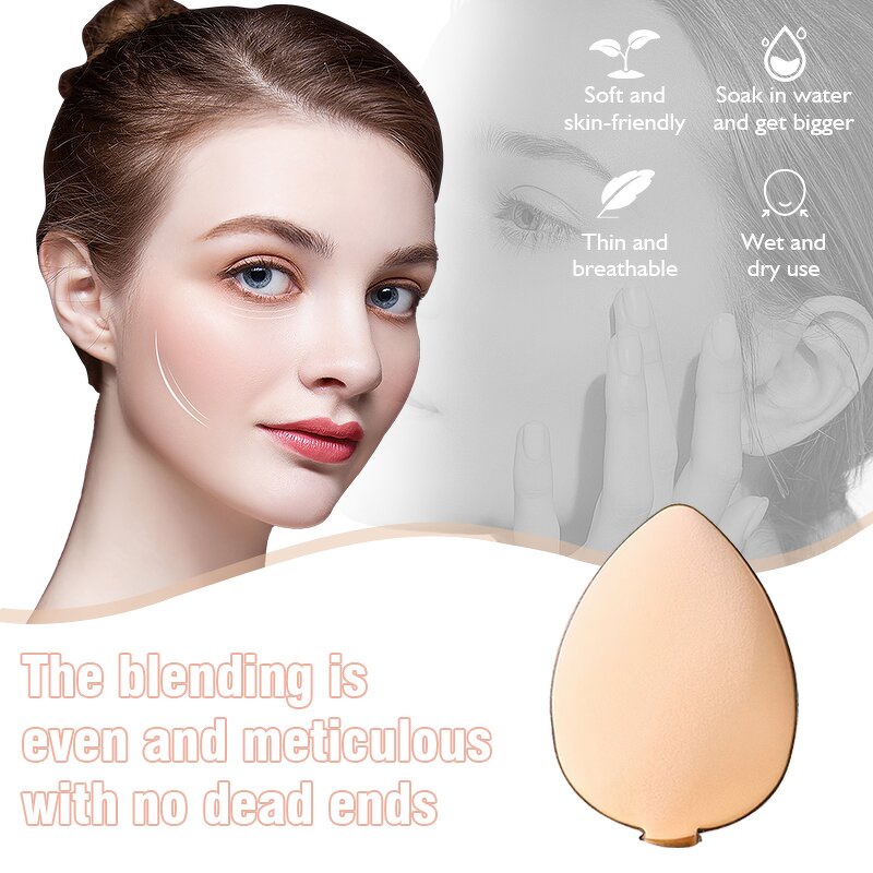 Makeup Sponge Manufacturer - ASHAN MEIKO Water Drop Air Cushion Puff Beauty Tool