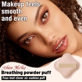 Makeup Sponge Manufacturer - ASHAN MEIKO Four Leaf Clover Air Cushion Dry & Wet