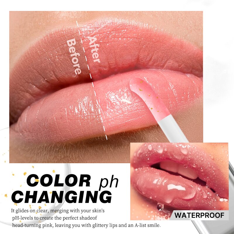 Lip Oil Manufacturer - Maycheer Popular Glow Clear 3 Color Fruit Tint Changing