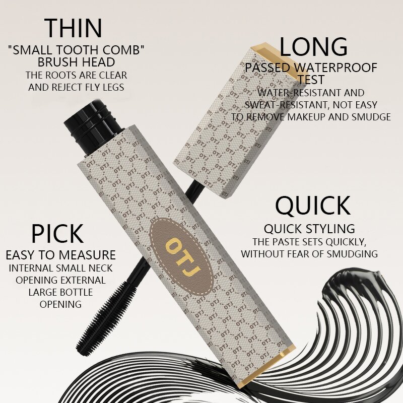 Mascara Manufacturer - OTJ Halloween Black Waterproof 8ml Vegan Lengthening Curly