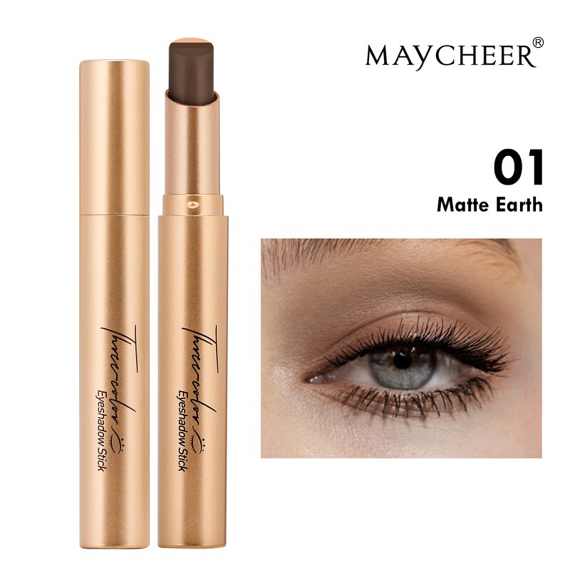Eyeshadow Stick Manufacturer - Maycheer 4 Color Velvet Gradient Waterproof Matte