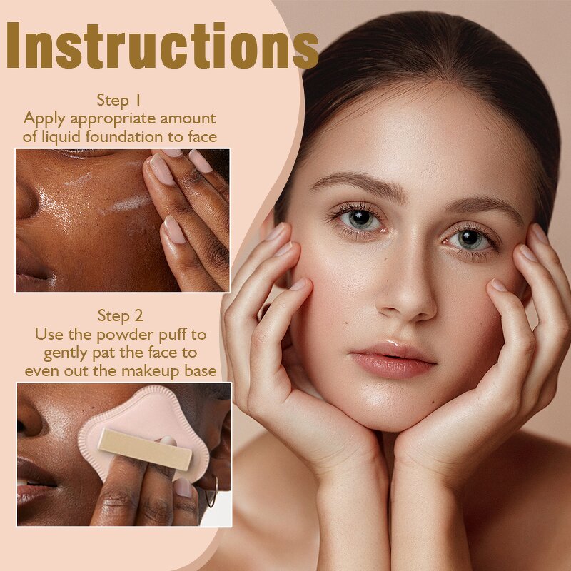 Makeup Sponge Manufacturer - ASHAN MEIKO Four Leaf Clover Air Cushion Dry & Wet