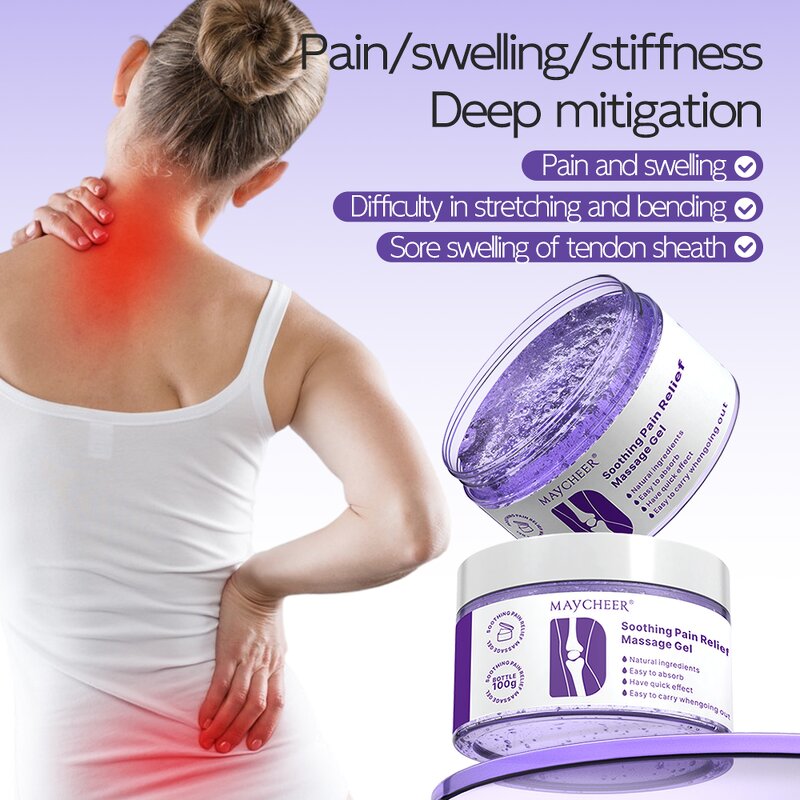 Joint Therapy Gel Manufacturer - Maycheer 100ml Pain Relief Purple Soothing
