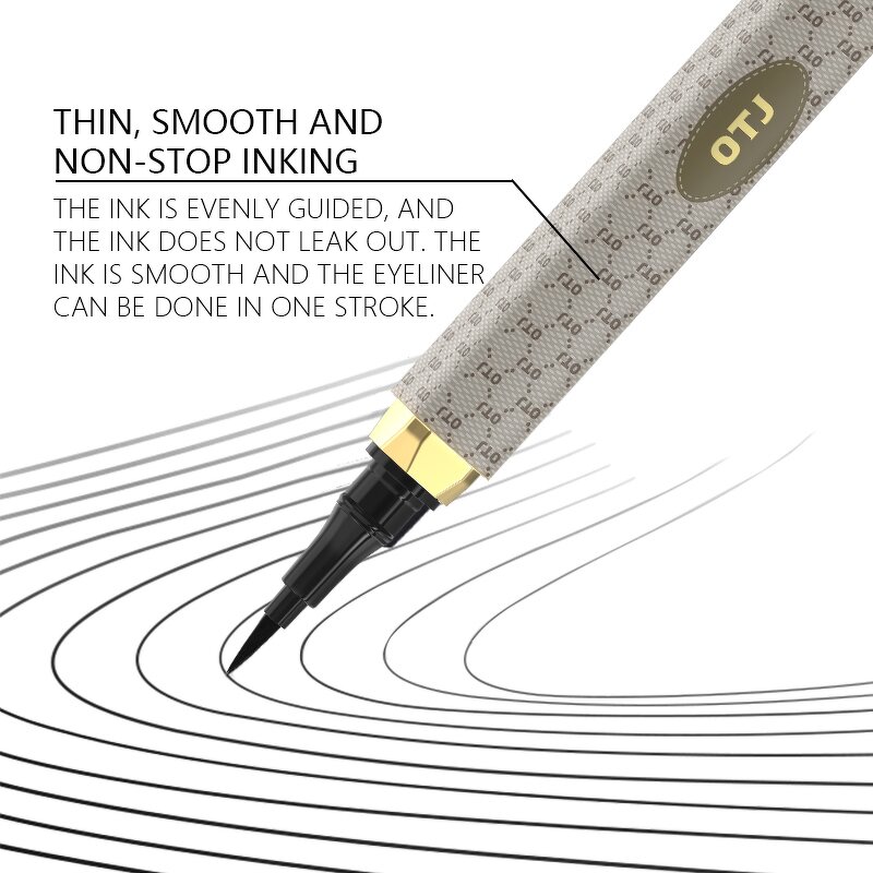 Liquid Eyeliner Manufacturer - OTJ 1ml Black Vegan Smudge-Proof Waterproof